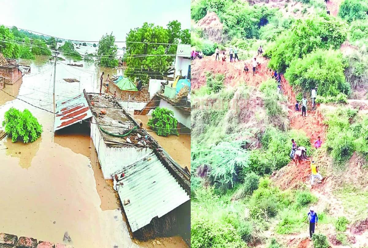 agra villagers made a way by cutting the mud dunes as dashrath manjhi