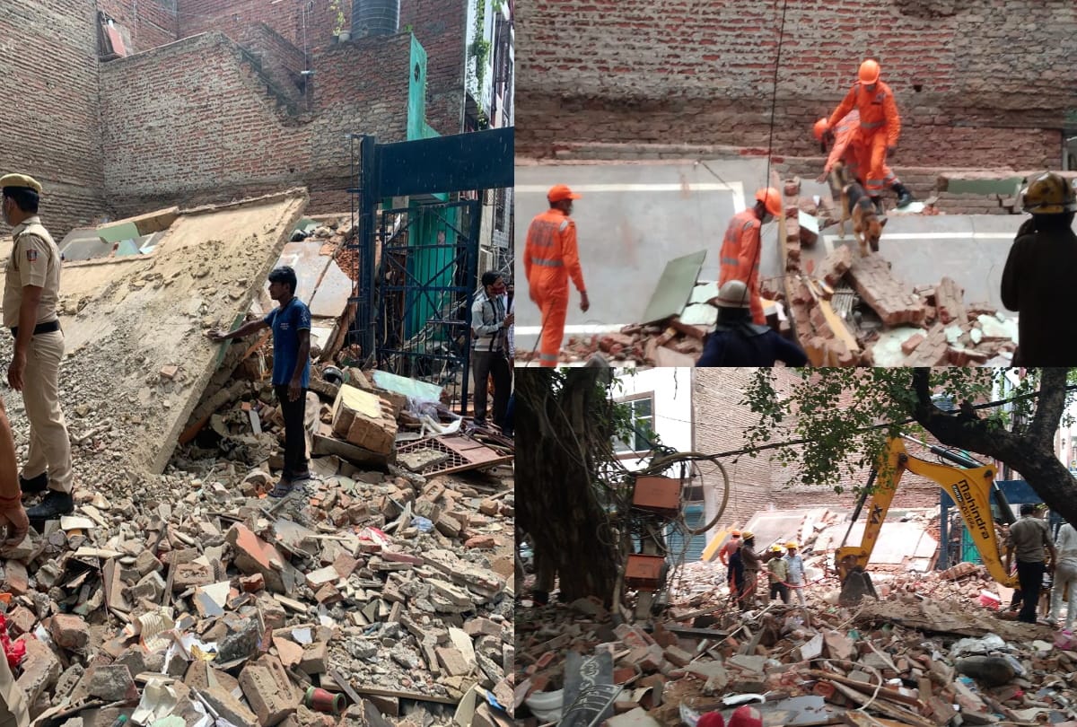 Delhi nand nagri building collapsed many fire tenders at spot know all detail