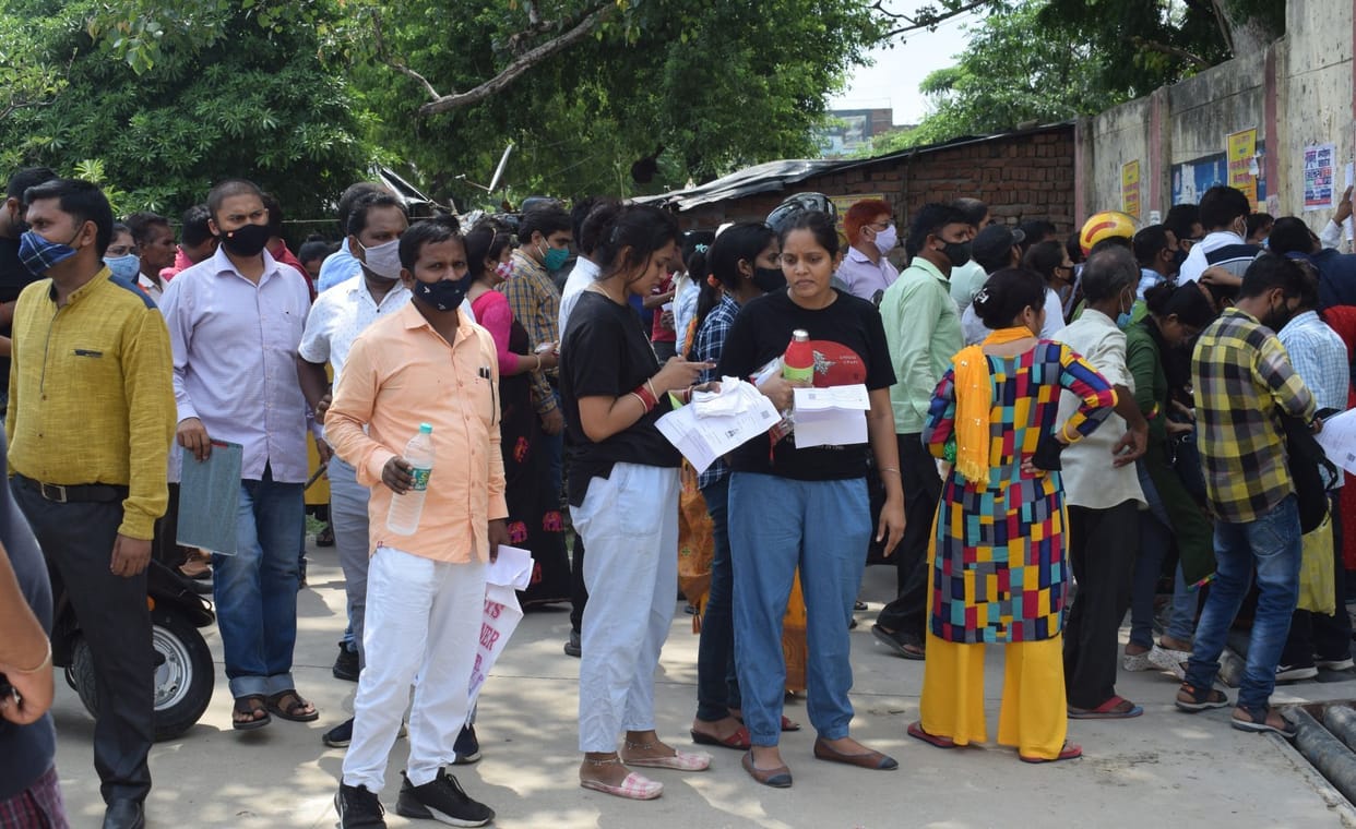 434 candidates left the field on the first day in TGT exam