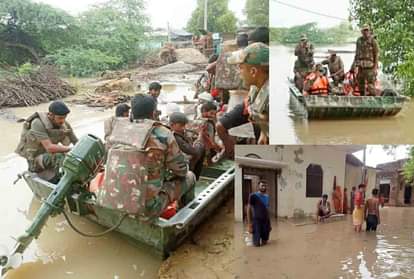 Flood havoc in UP: Flood situation serious in districts around Kanpur, water filled 22 villages of Auraiya