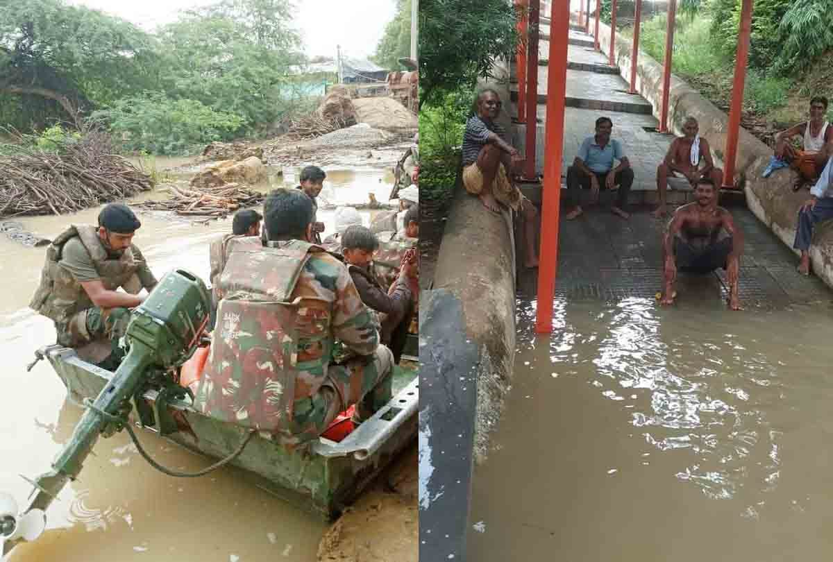 Flood havoc in UP: Flood situation serious in districts around Kanpur, water filled 22 villages of Auraiya