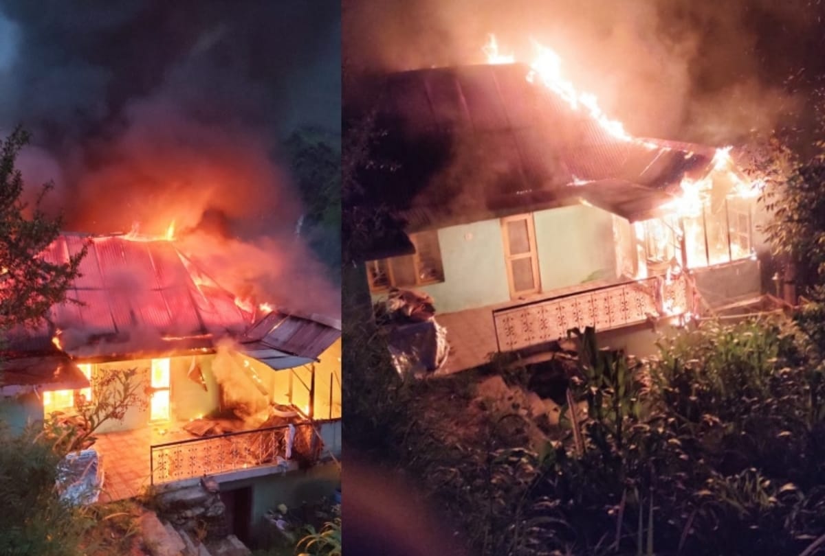 Kullu himachal fire news: house gutted in fire in kullu himachal pradesh