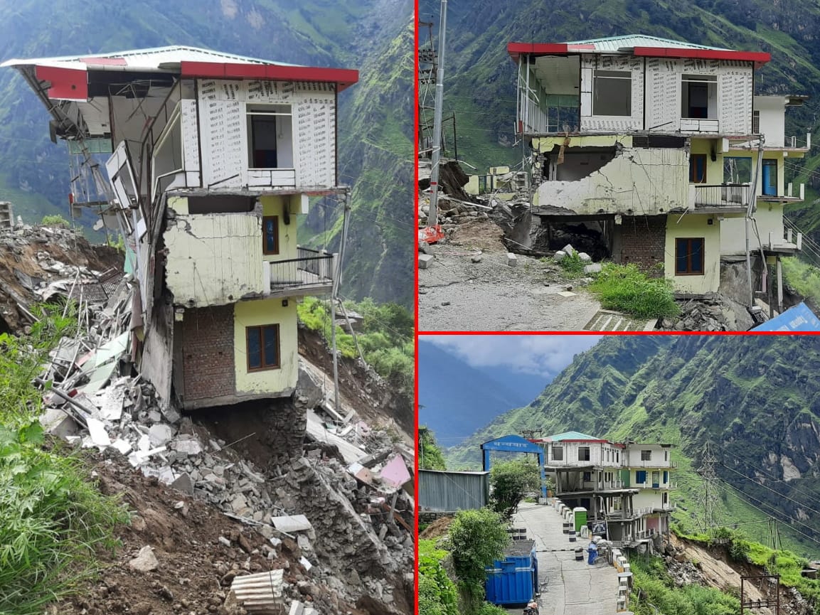 Uttarakhand Weather Forecast: hotel building collapse on badrinath highway due to landslide