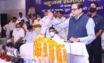 दिल्ली रोड स्थित होटल राही में विचार संगोष्ठी कार्यक्रम में अपने विचार रखते बसपा के राष्ट्रीय म?