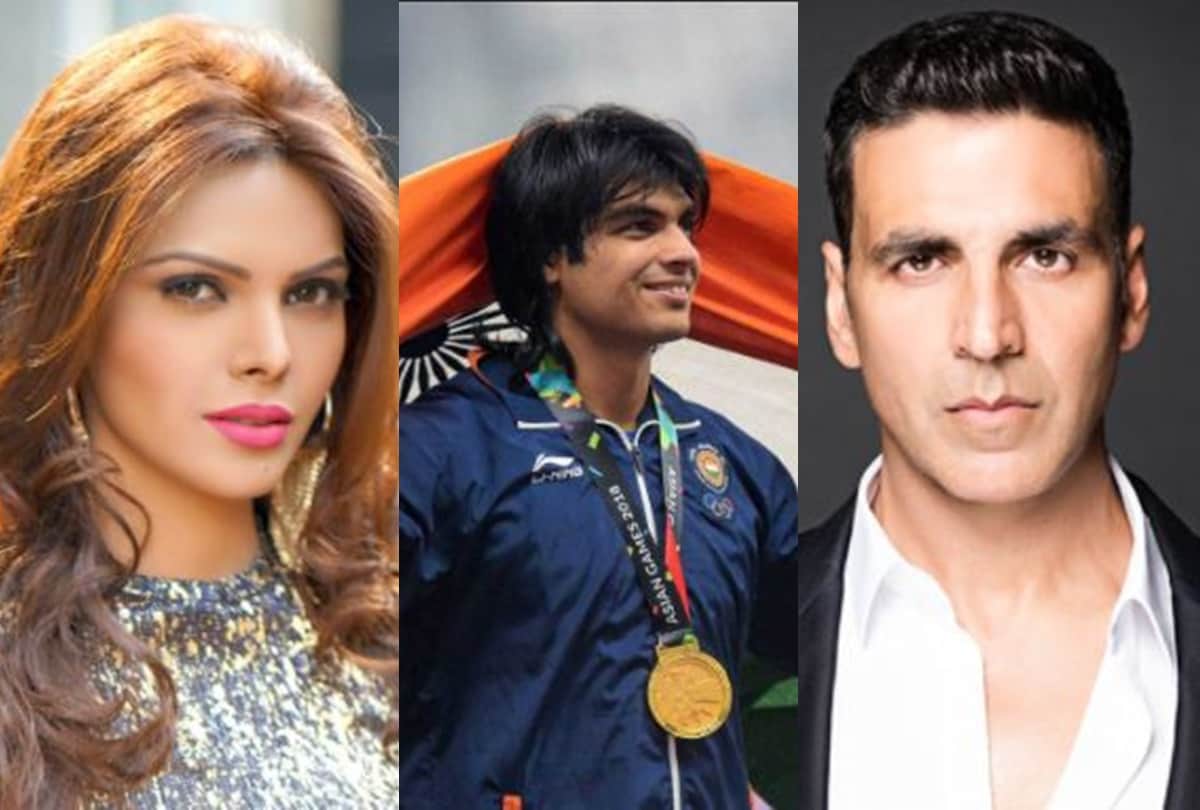 Sherlyn chopra reveals secret of Raj kundra and bollywood celebs congratulate neeraj chopra for winning gold medal in tokyo olympics