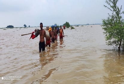 Karmanasha river water level crossed danger mark in ghazipur flood update people are remembering terrible scene of 2013