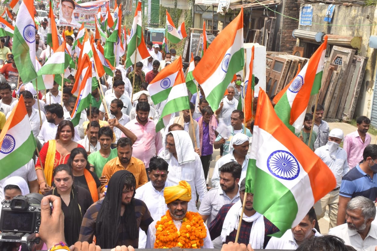 Martyr Tricolor Samman Yatra taken out in rural areas before Independence Day