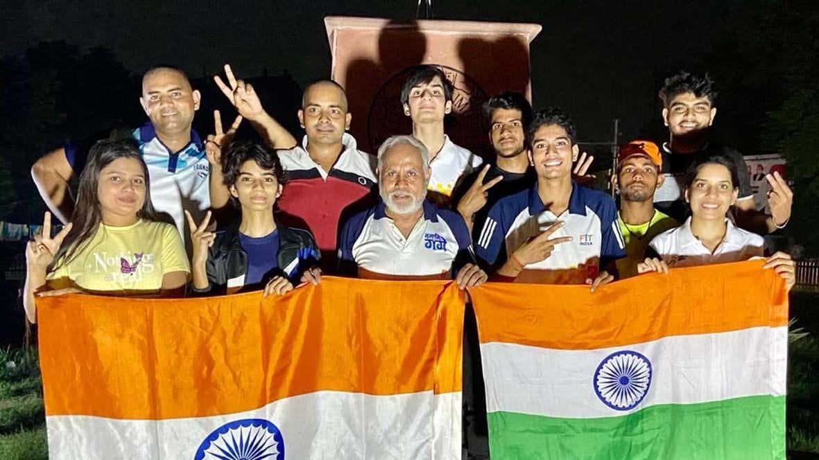 Celebration in the city after Neeraj got gold medal in Olympics