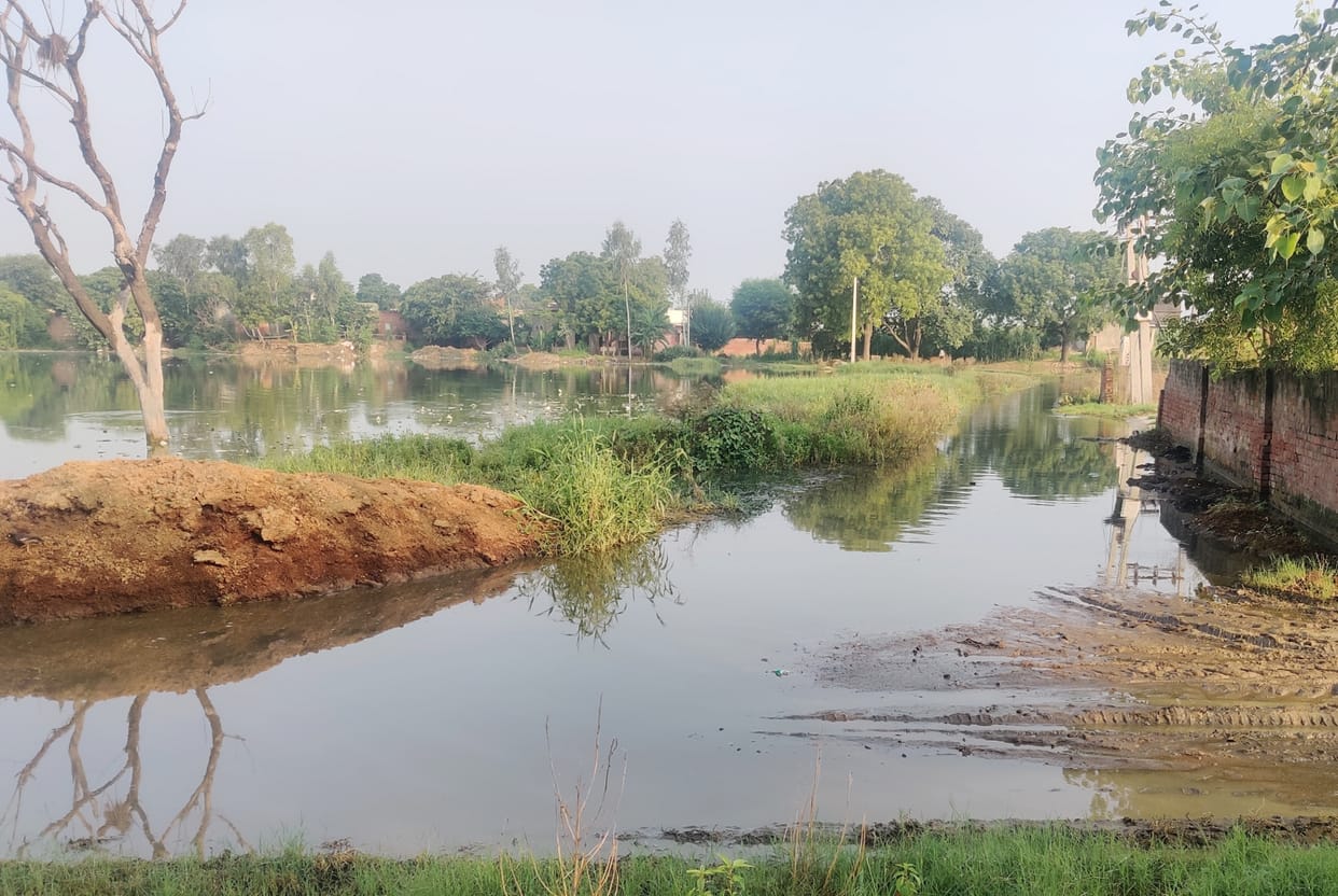 Fatehpur Puthi village struggling with water logging problem