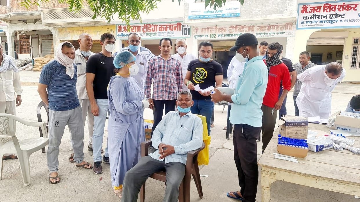 The number of corona infected increased to three in the district, all three residents of Safidon area