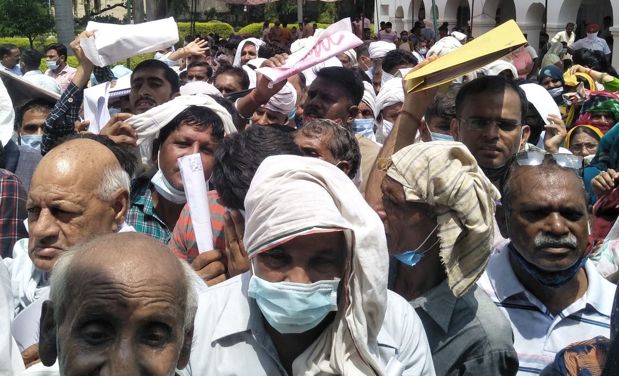 The complainant who reached the public court of Minister Anil Vij with a complaint fell in the heat.