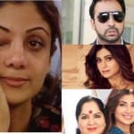 शिल्पा, राज कुंद्रा, शमिता शेट्टी, सुनंदा शेट्टी