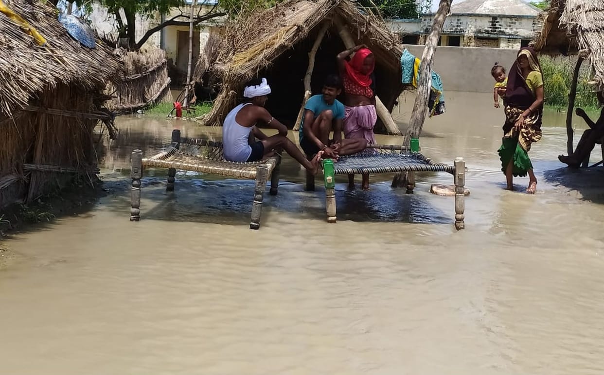 Water filled in villages, food crisis, administration oblivious