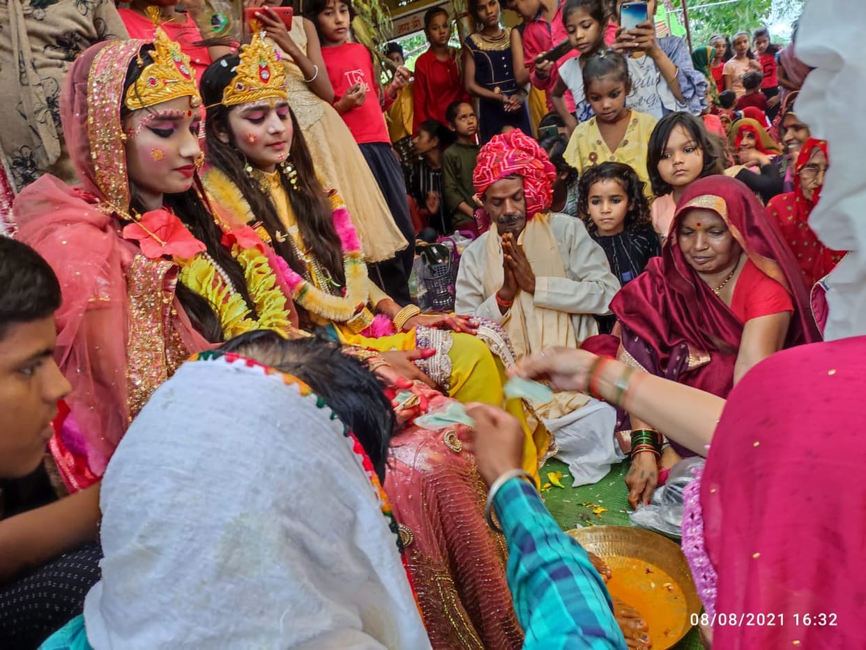 krashan and rukmari marriage celebration