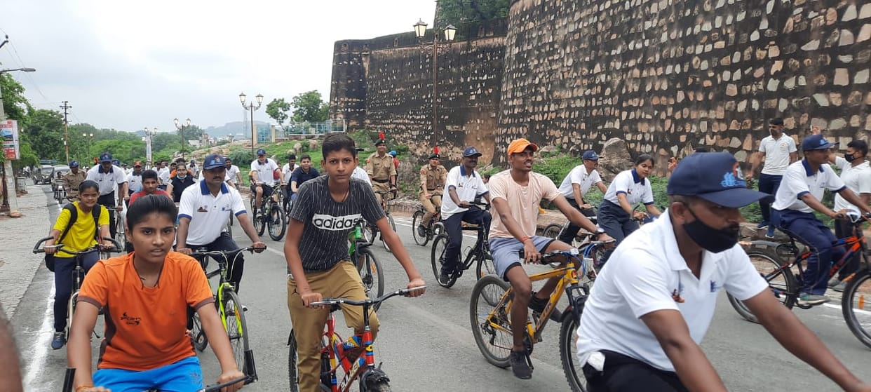 amrut mahotsav, cycle railly