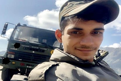 army jawan of etah district died in Kashmir