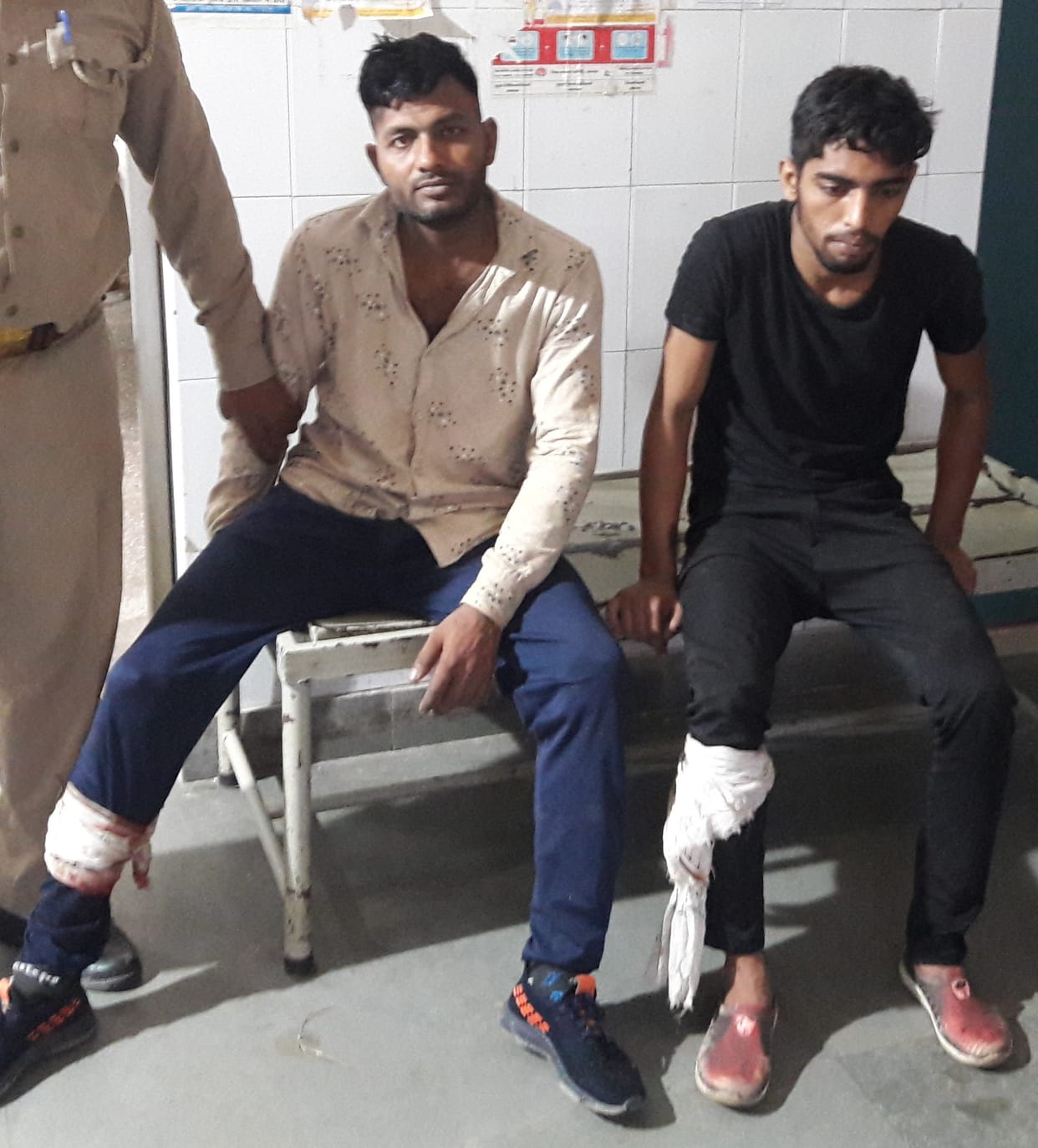 Binauli police caught two cow smugglers injured in the encounter