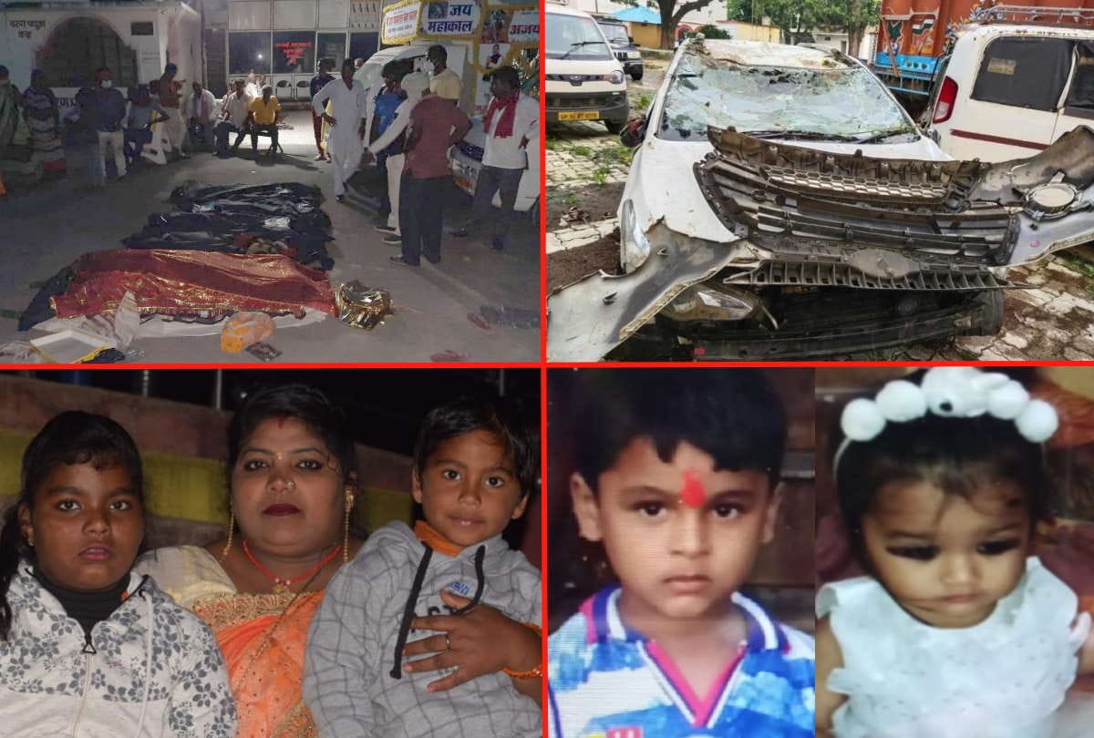 UP Big Accident News Five Members of Family From gorakhpur Died in Car Accident In Mau
