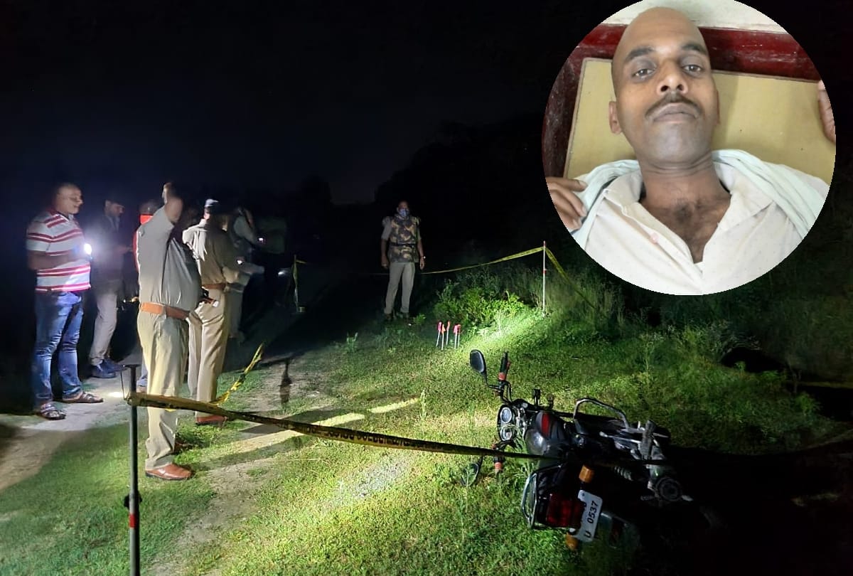 Police encounter with goons in Bahraich.