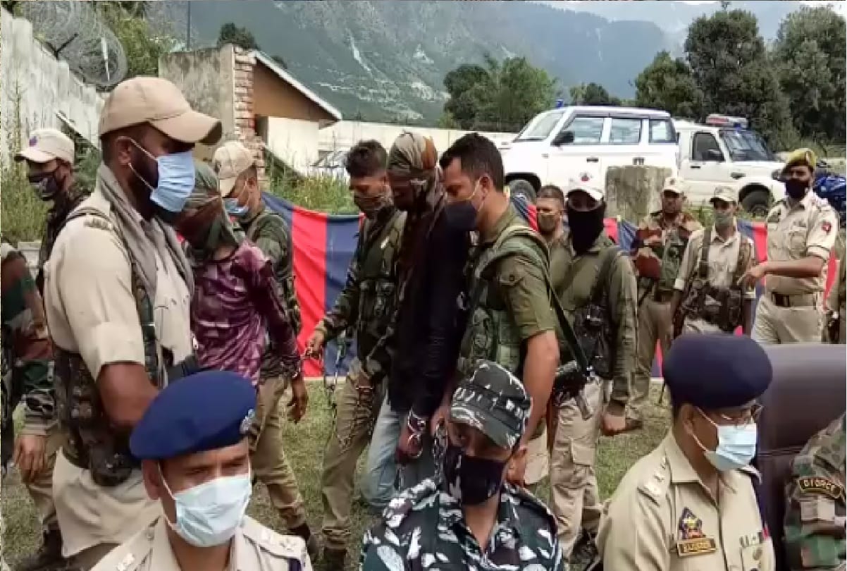 Two Hizbul Mujahideen terrorists arrested in Kishtwar Jammu and Kashmir