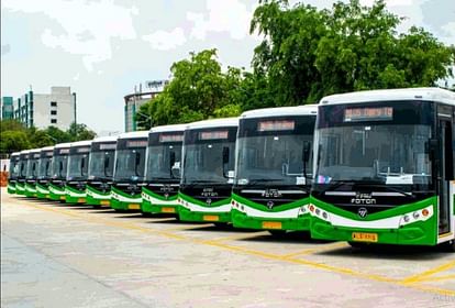 Parking-charging facility for 1500 e-buses in nine depots