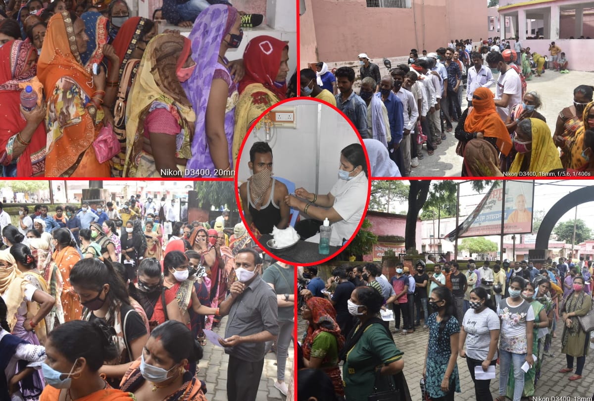 corona vaccination: 25294 people got vaccine administered at 92 booths in Gorakhpur