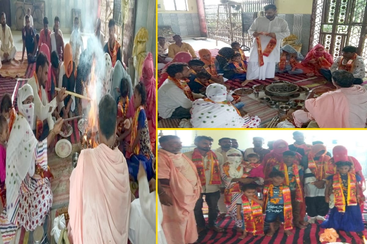 nineteen family members return to Hinduism after twelve years in Shamli UP