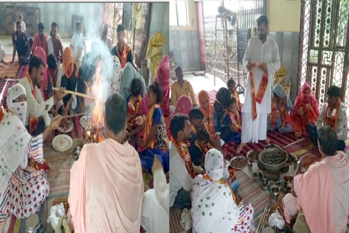 nineteen family members return to Hinduism after twelve years in Shamli UP
