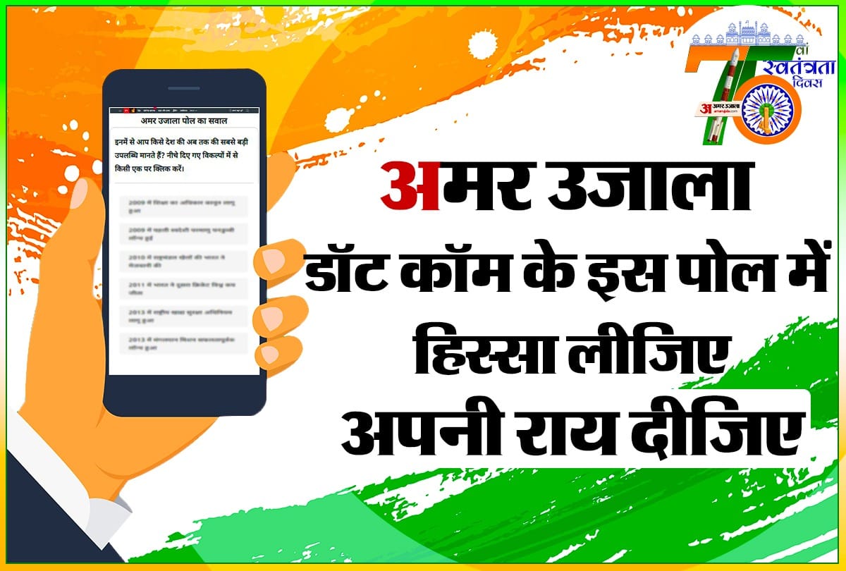 amar ujala poll independence day 2021 what was the biggest achievement of the India in last 75 Years