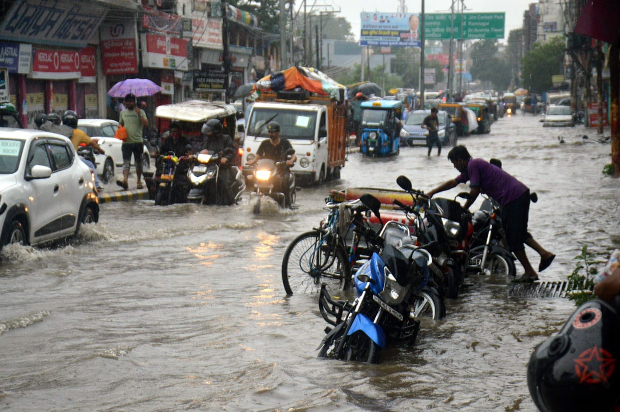 Sawan rains washed the city