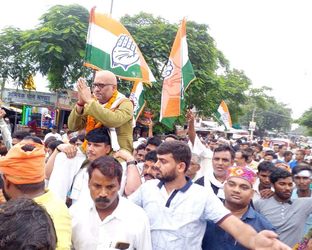 Congress padyatra: Former MLA ajay rai appeal to people they should overthrow false government in Varanasi