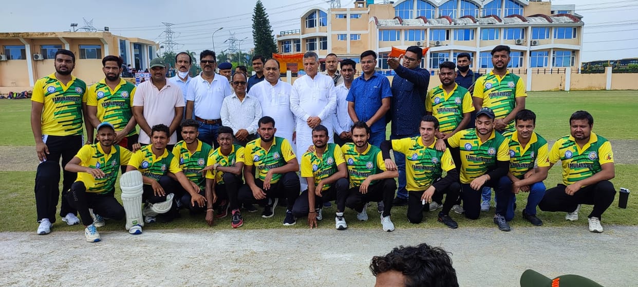 Yamunanagar won the cricket competition by defeating Faridabad