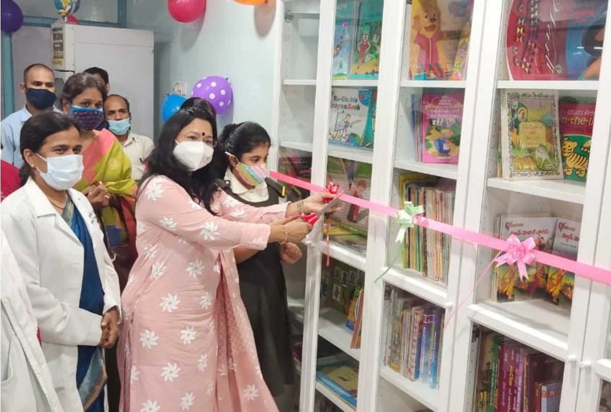 Nine-year-old Akarshana Satish set up a library for cancer patients in Hyderabad