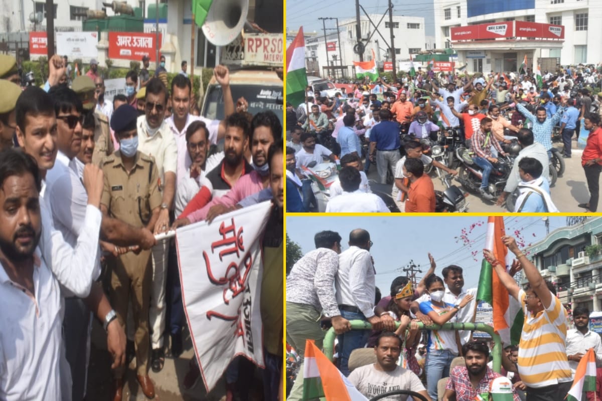 Bike Rally: Jashn-e-Azadi started with the echo of Vande Mataram in Meerut