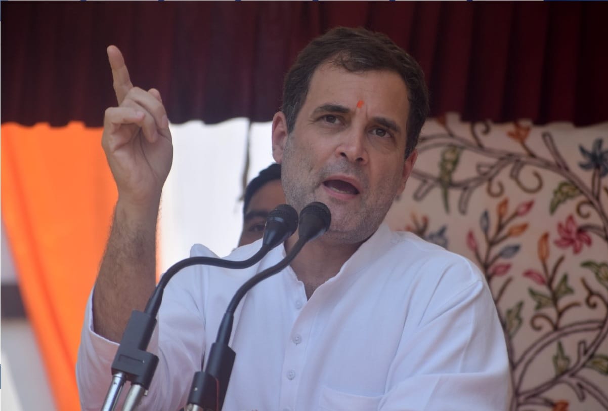 rahul gandhi jammu kashmir visit day 2 rahul gandhi visit kheer bhavani temple and inaugurate party office