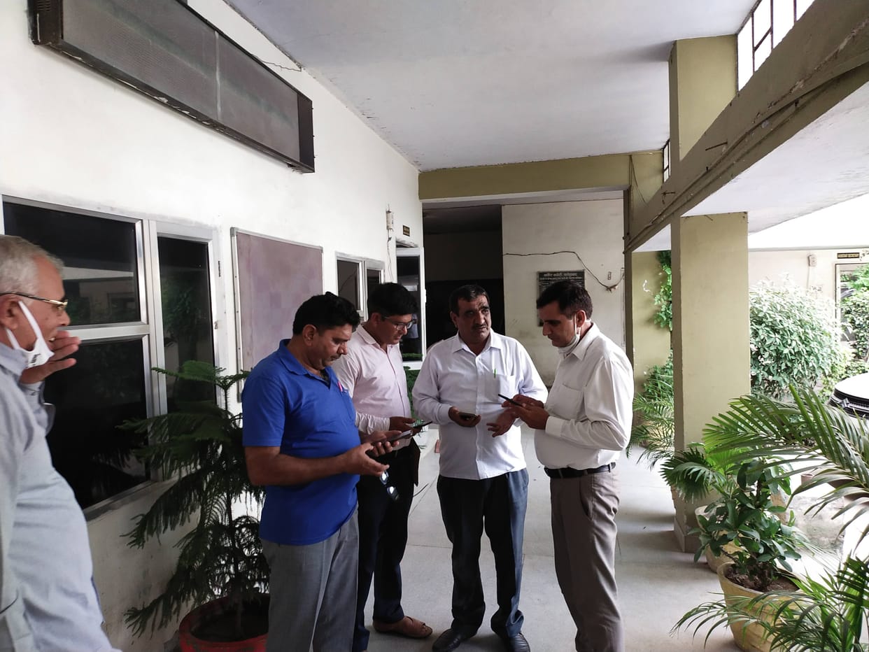 Five employees found absent, register seized
