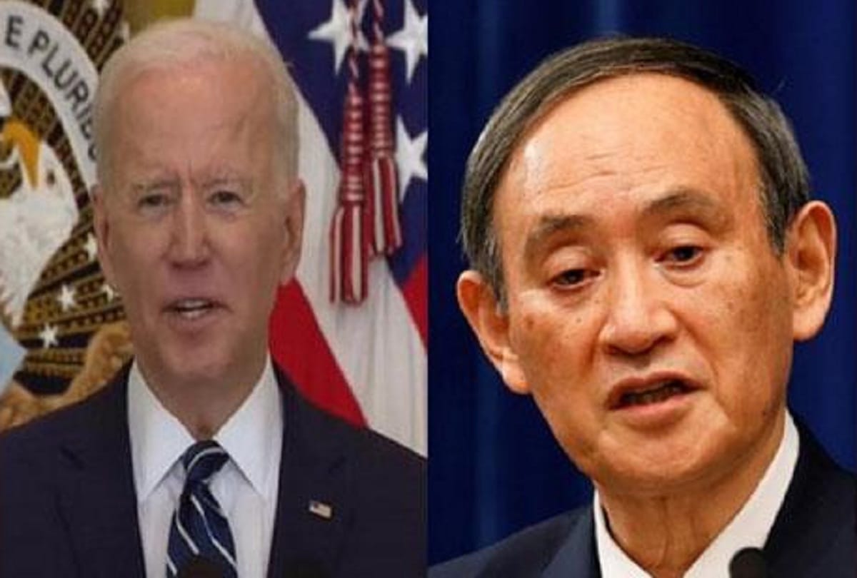 US President Joe Biden spoke with Japan PM Yoshihide Suga successful hosting Olympic Games in Tokyo