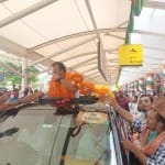 वाराणसी एयरपोर्ट पर ओलंपियन ललित का स्वागत
