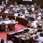 राज्यसभा में विपक्ष का हंगामा