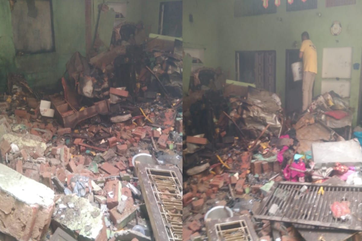 Shamli News: Firecrackers kept in the house exploded, woman died
