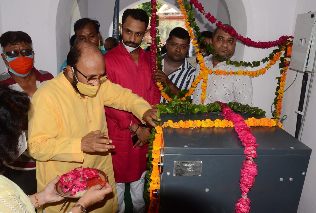 oxygen plant starts in mental hospital
