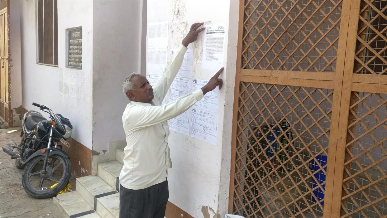 Contractor pasted notice for cleaning workers not returning to work