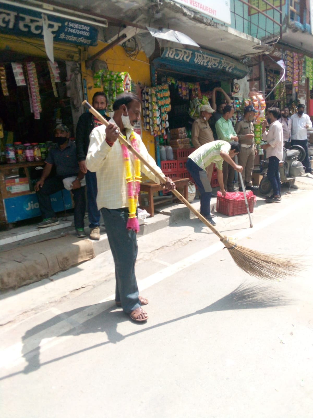 Cleaning done after 6 days in Barkot Municipality area