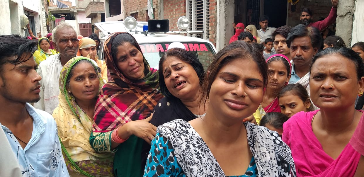 Child dies due to collision with garbage cart, uproar