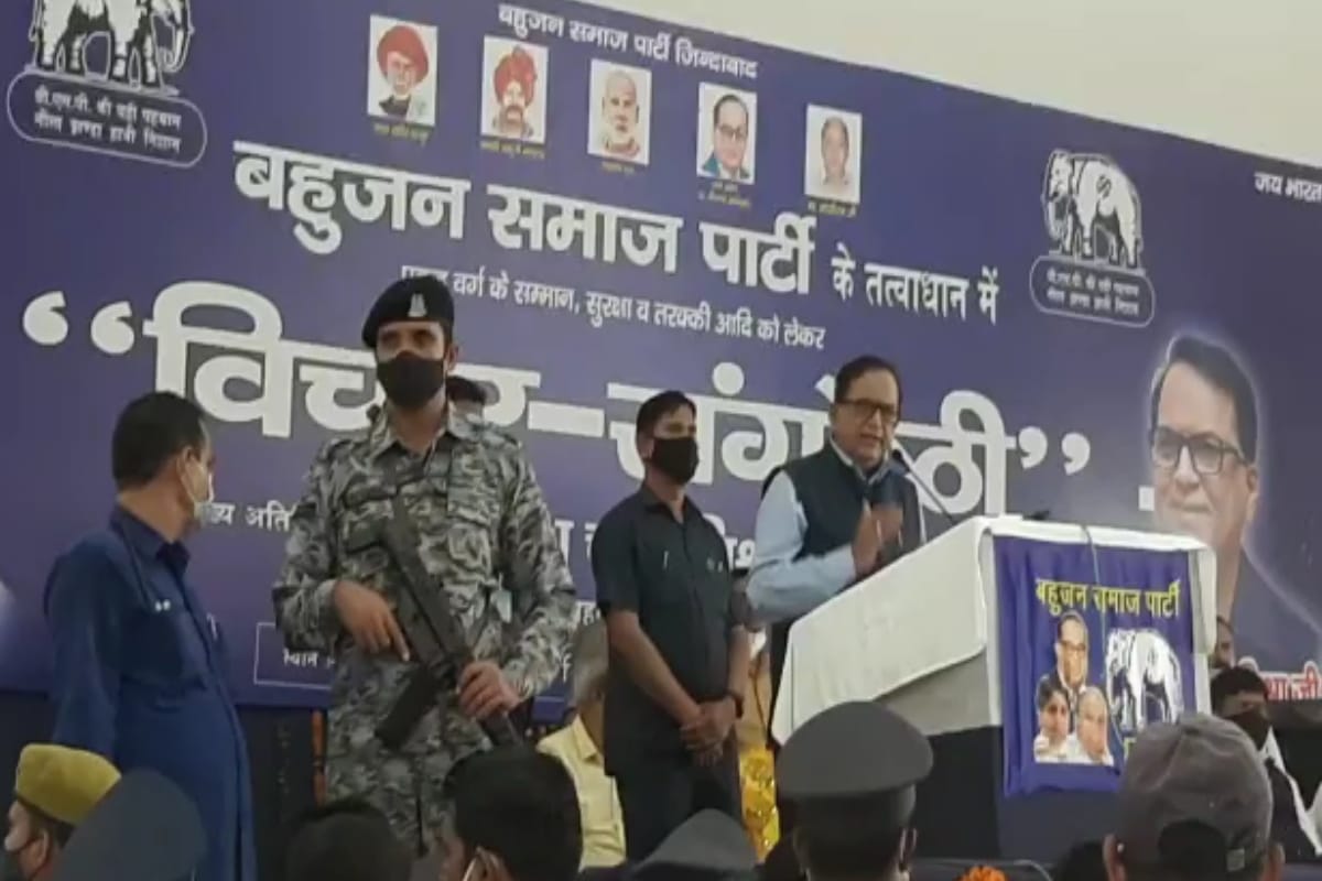 Saharanpur: BSP leader Satish Chandra Mishra said - BJP working on the policy of stop and encounter