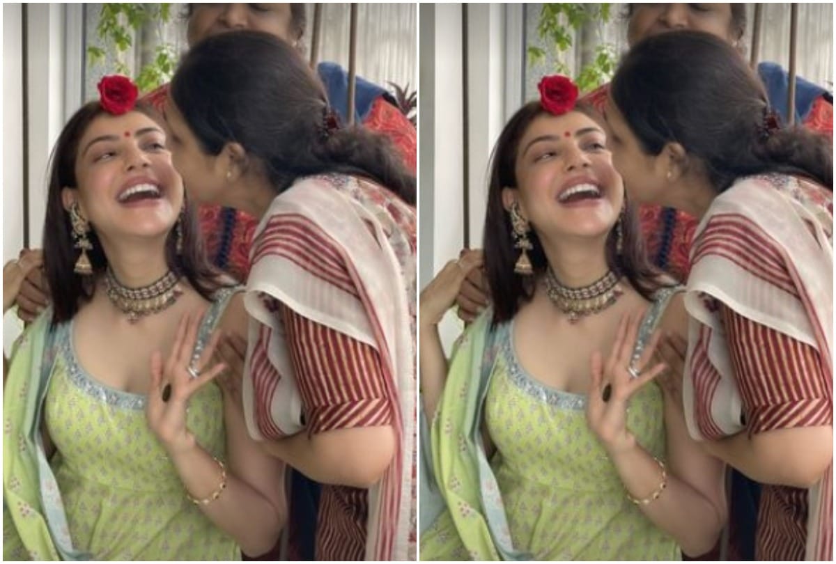 Kajal Aggarwal celebrates first Teej after marriage, shows her tiny mehendi