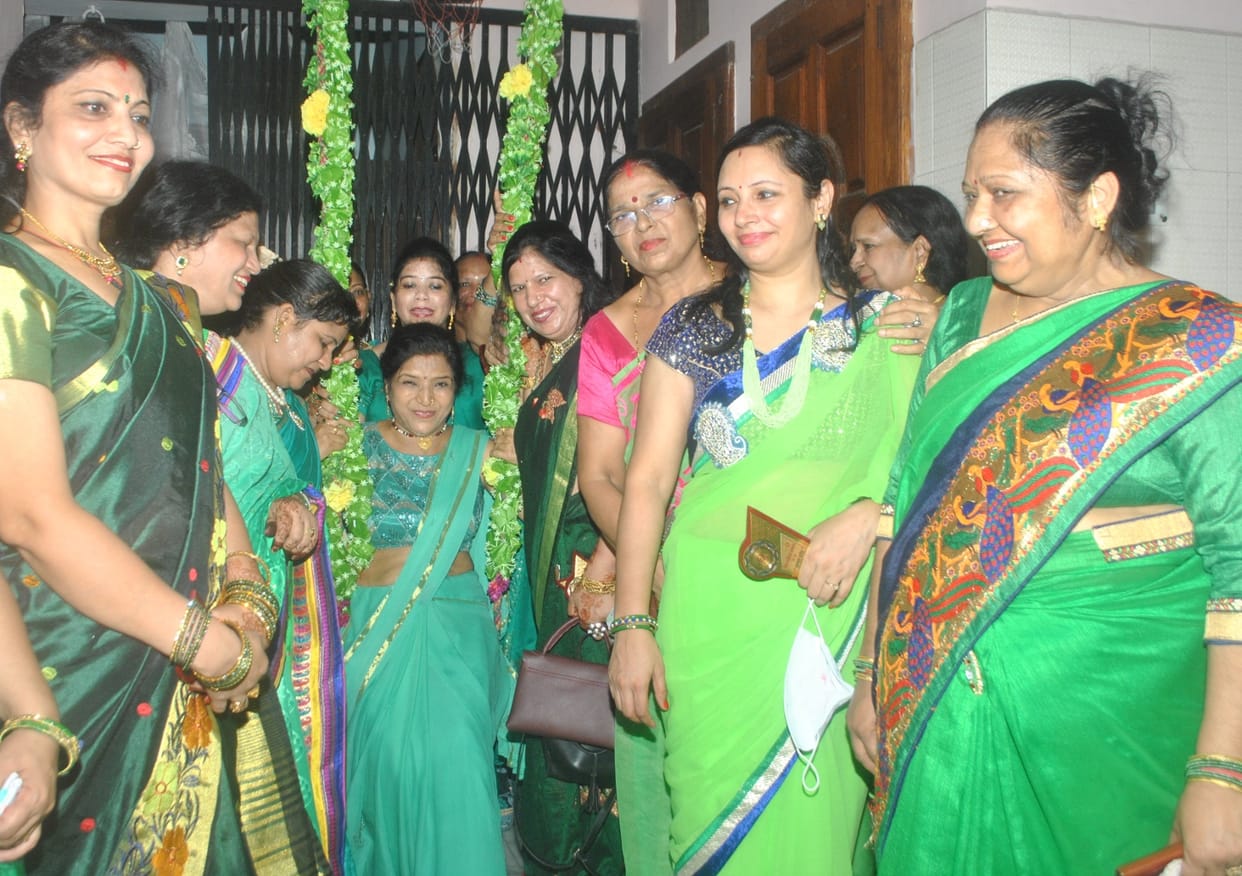 Vaish Mahila Samaj celebrated Teejotsav