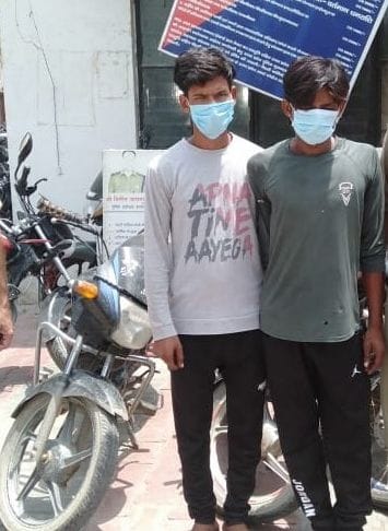 Hathras: Two vicious arrested including three stolen bikes