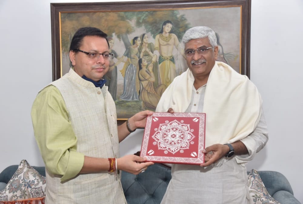 Uttarakhand News: CM Pushkar singh Dhami meet Union Minister for Jal Shakti Gajendra Singh Shekhawat in delhi