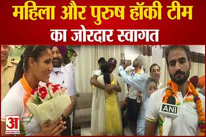 men and women hockey team receives grand welcome at amritsar